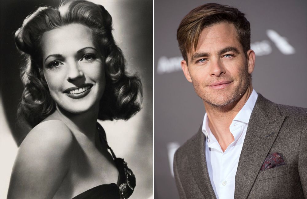 Anne Gwynne - Chris Pine ©Wikimedia Commons | ©Jason Kempi /Getty Images